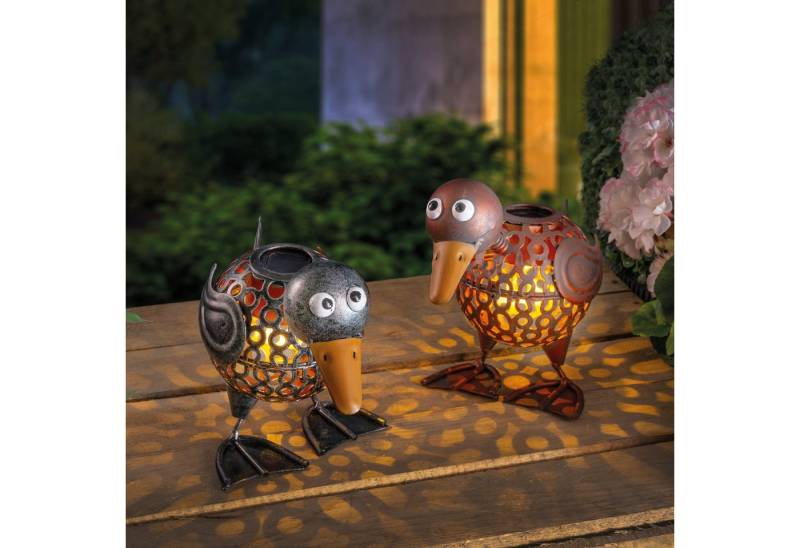 esotec Gartenfigur Solarleuchtenset Vogelpaar "Fipsi" & "Lolita" von esotec