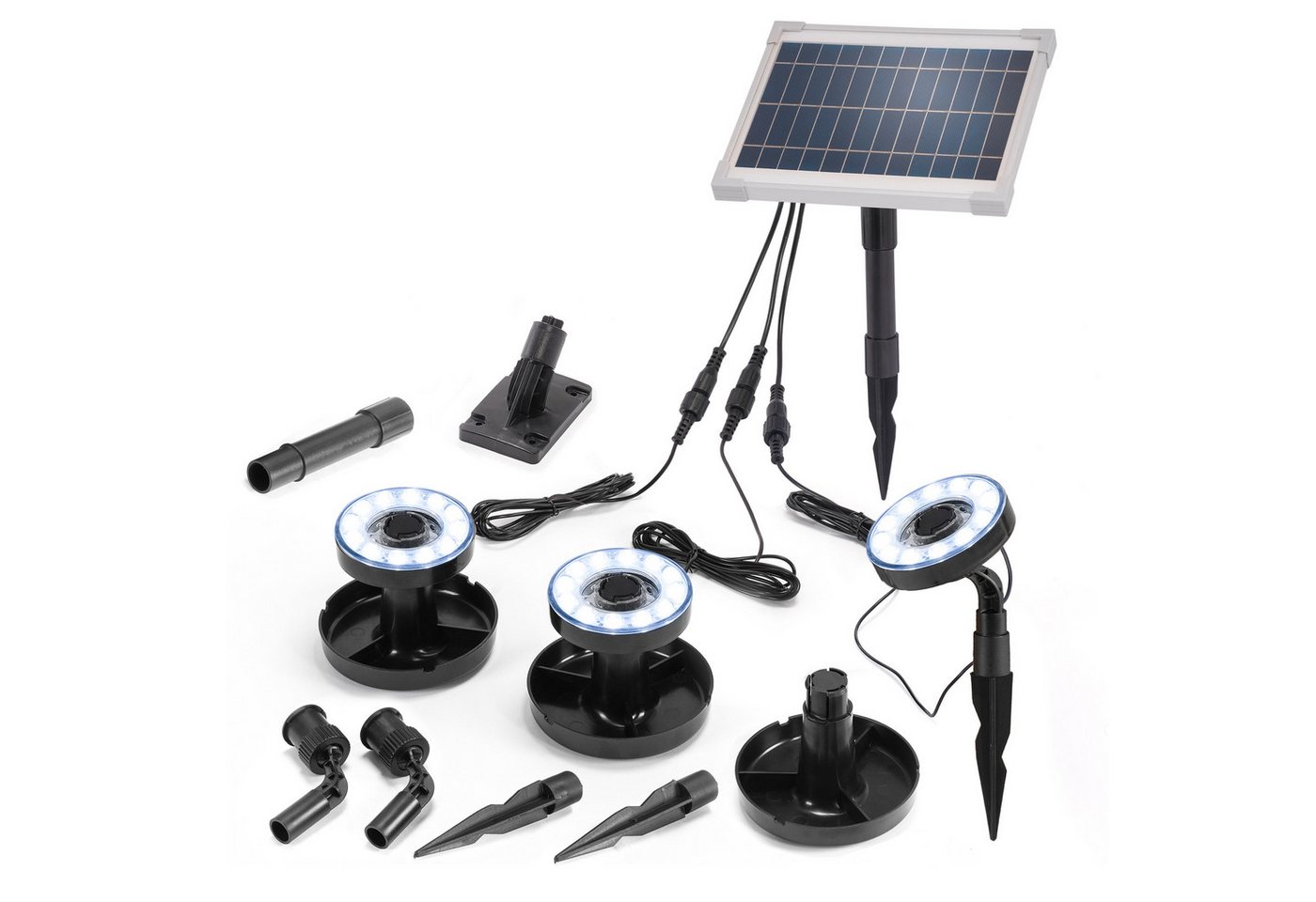 esotec Gartenstrahler Solarstrahler Multispot Professional mit 3 Spots kaltweiß esotec Gartenstrahler Solarstrahler Multispot Professional mit 3 Spots kaltweiß von esotec