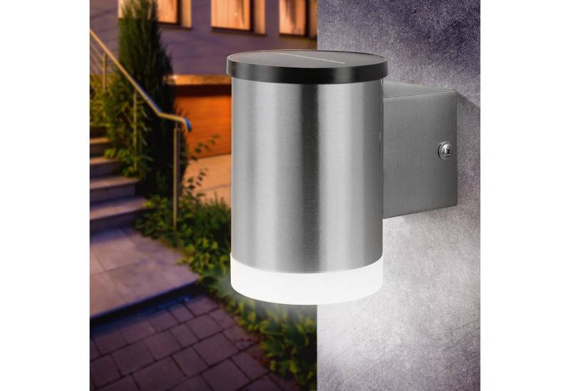esotec LED Außen-Wandleuchte Solar Edelstahl Außenleuchte NADJA H=11,5cm, 4000K, Akku, IP44 102592 esotec LED Außen-Wandleuchte Solar Edelstahl Außenleuchte NADJA H=11,5cm, 4000K, Akku, IP44 102592 von esotec