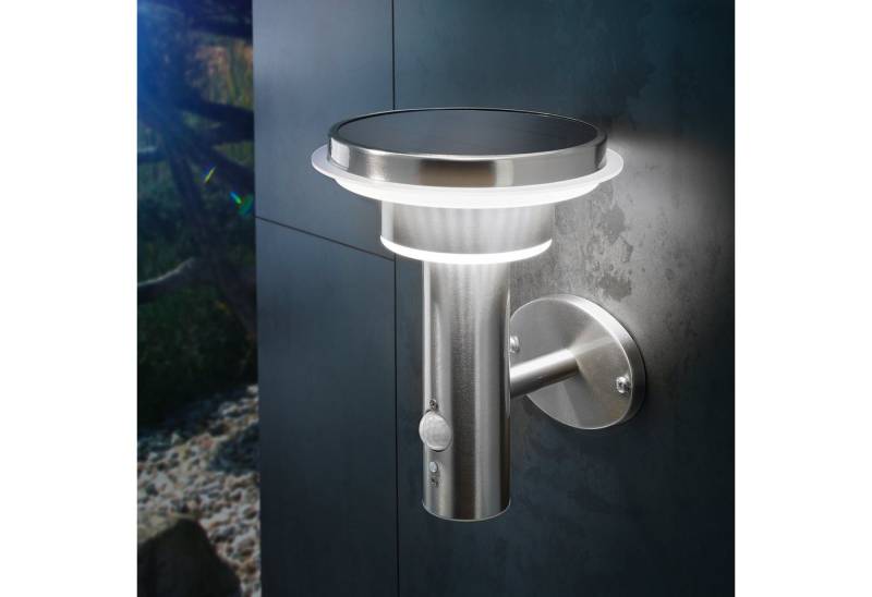 esotec LED Außen-Wandleuchte Edelstahl PIR Solarleuchte TINI H=22cm, 3 Modi, 40 LEDs 4000K 102595 esotec LED Außen-Wandleuchte Edelstahl PIR Solarleuchte TINI H=22cm, 3 Modi, 40 LEDs 4000K 102595 von esotec