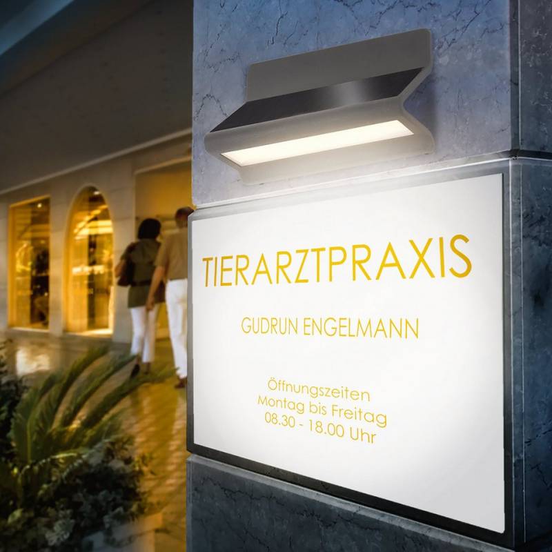 esotec LED Außen-Wandleuchte Solar Wand-/ Schilderleuchte Alu Line anthrazit 21x12cm 20 LEDs 102649 esotec LED Außen-Wandleuchte Solar Wand-/ Schilderleuchte Alu Line anthrazit 21x12cm 20 LEDs 102649 von esotec