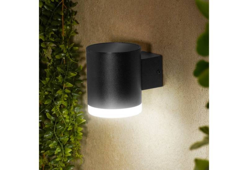 esotec LED Außen-Wandleuchte ALU Solarleuchte Aura 3 Lichtstärken 35LEDs 4000K neutralweiß 102946 von esotec