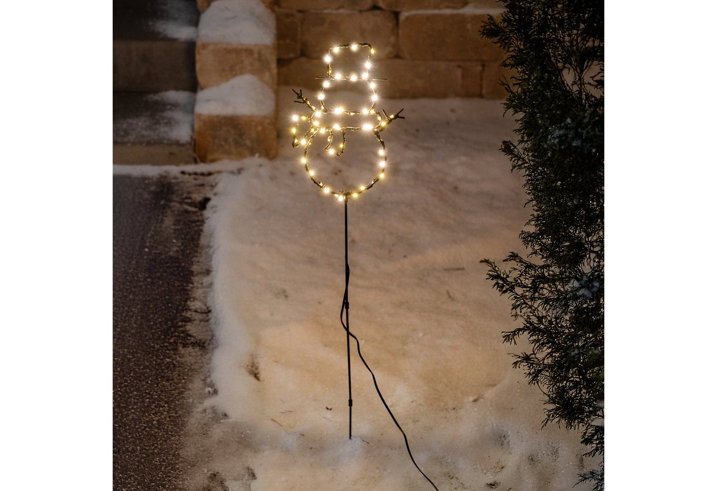 esotec LED Solarleuchte Garten Steckleuchte SCHNEEMANN 3 Höhen 45/65/85 60 LEDs außen 103403 esotec LED Solarleuchte Garten Steckleuchte SCHNEEMANN 3 Höhen 45/65/85 60 LEDs außen 103403 von esotec