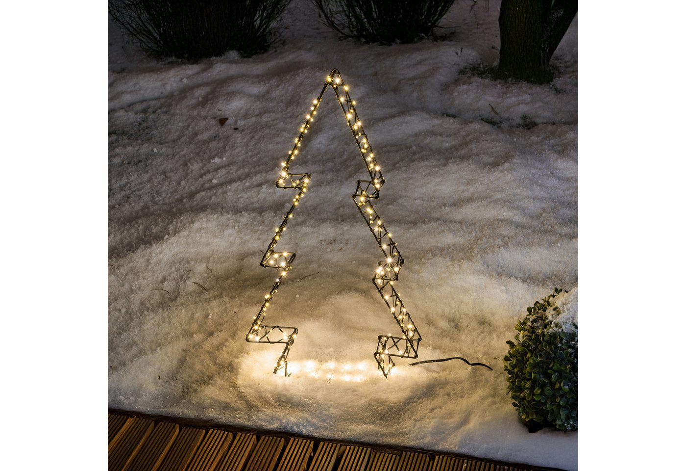 esotec LED Gartenleuchte Solar Tannenbaum Metall H=50cm 200LEDs warmweiß Weihnachtsdeko 103402 esotec LED Gartenleuchte Solar Tannenbaum Metall H=50cm 200LEDs warmweiß Weihnachtsdeko 103402 von esotec