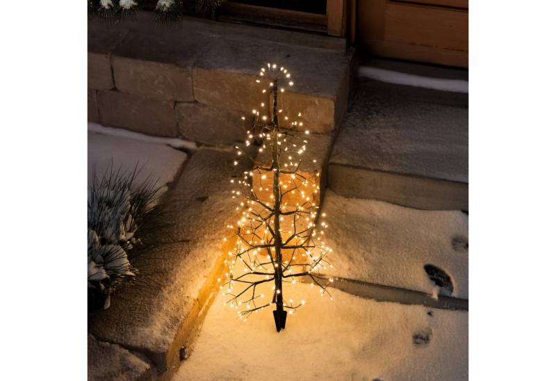 esotec LED Solarleuchte Weihnachtsbaum 75x35cm flexibel frei gestaltbar 200 LEDs außen 103417 von esotec