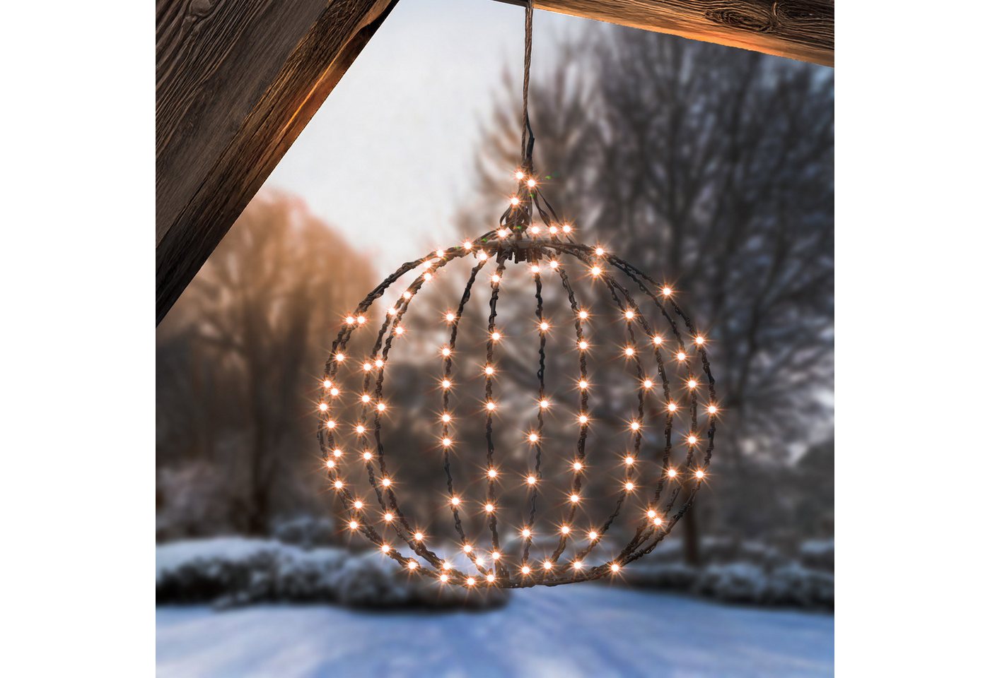 esotec LED Solarleuchte Weihnachtskugel Ø30cm 1800K 210 bernsteinfarbene LEDs aussen 103419 esotec LED Solarleuchte Weihnachtskugel Ø30cm 1800K 210 bernsteinfarbene LEDs aussen 103419 von esotec
