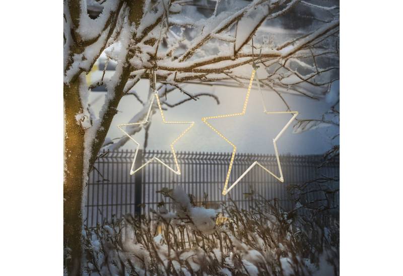 esotec LED-Hängeleuchte Solar LED XL outdoor Weihnachtsstern 2er Set 103426 esotec LED-Hängeleuchte Solar LED XL outdoor Weihnachtsstern 2er Set 103426 von esotec
