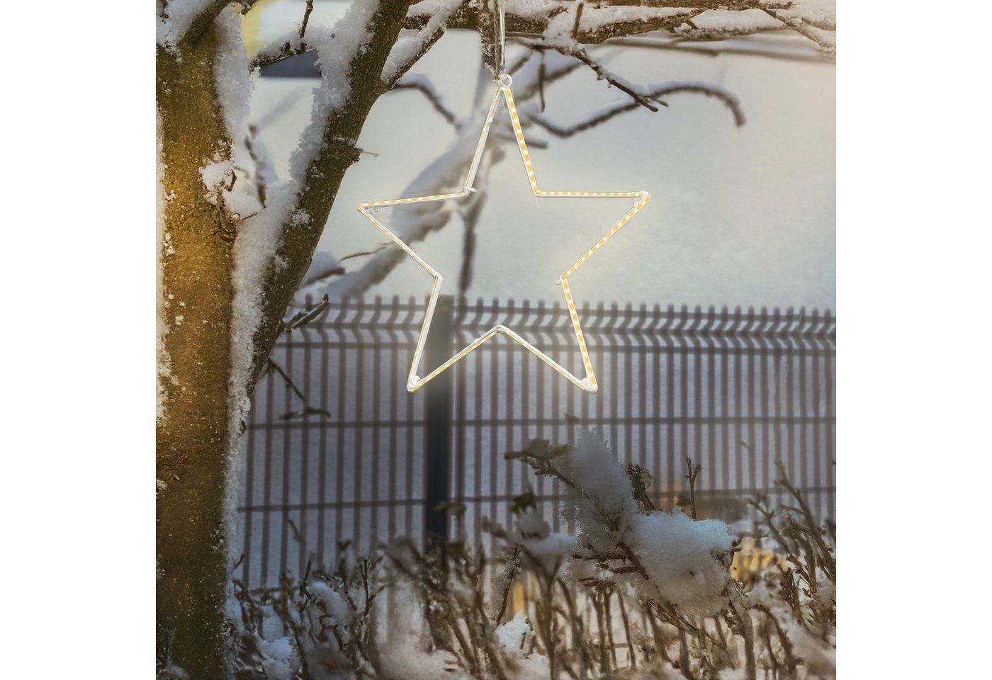 esotec LED-Hängeleuchte Solar Leuchtstern H=30cm 134 warmweiße LEDs 103413 esotec LED-Hängeleuchte Solar Leuchtstern H=30cm 134 warmweiße LEDs 103413 von esotec