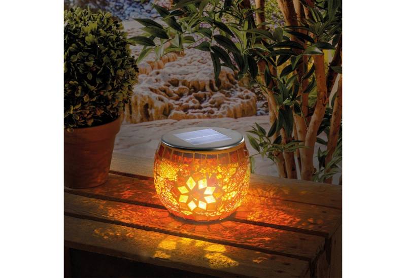 esotec LED Außen-Tischleuchte Solarleuchte Mosaik BRILLIANT DxH=13x11cm 2800K warmweiß 102066 esotec LED Außen-Tischleuchte Solarleuchte Mosaik BRILLIANT DxH=13x11cm 2800K warmweiß 102066 von esotec