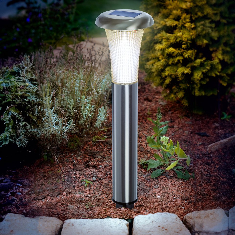 esotec LED Gartenleuchte Solar Standleuchte "Vesuv 38" duo color von esotec