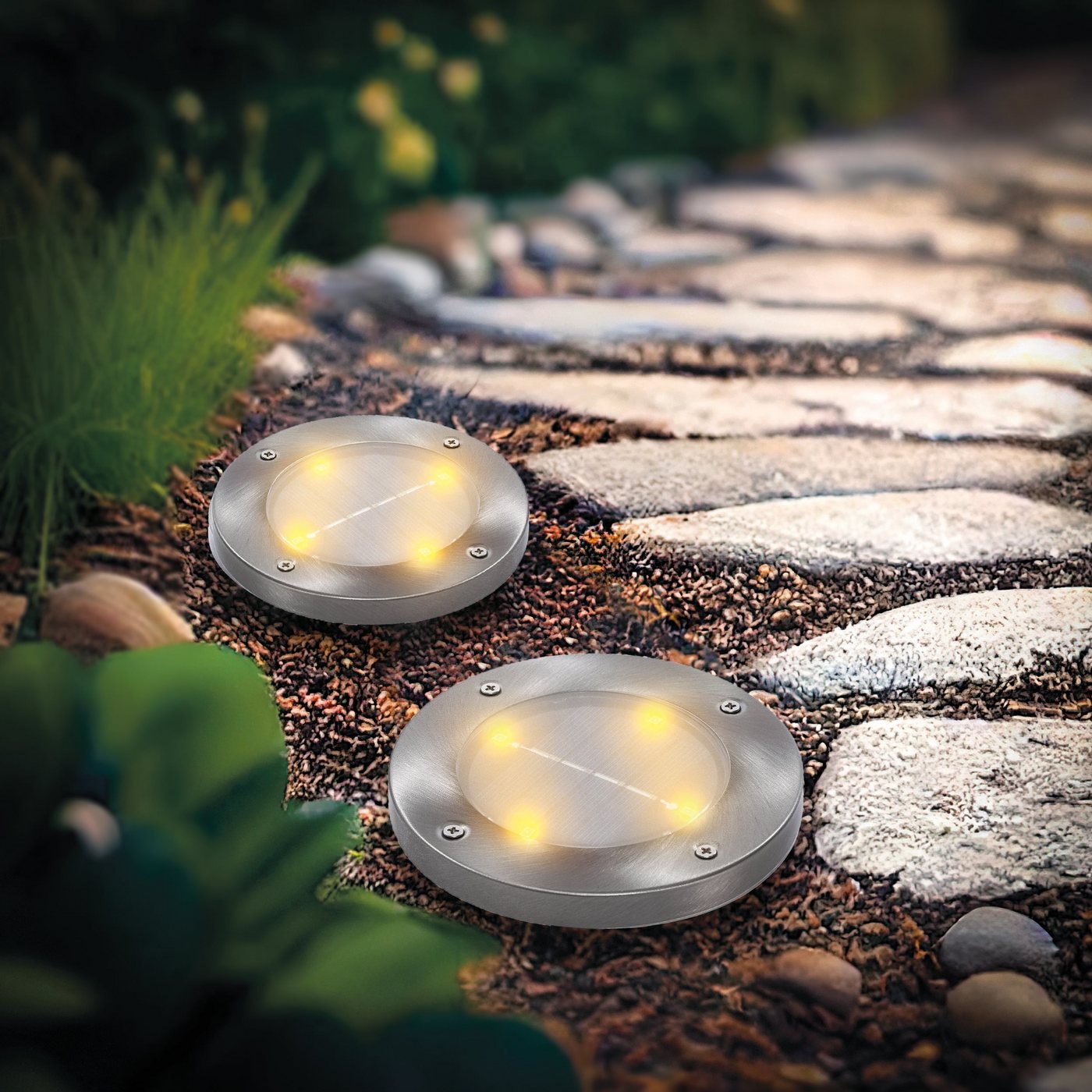 esotec LED Gartenleuchte Solar Bodenleuchten Gehweg Patio 2 er Set esotec LED Gartenleuchte Solar Bodenleuchten Gehweg Patio 2 er Set von esotec