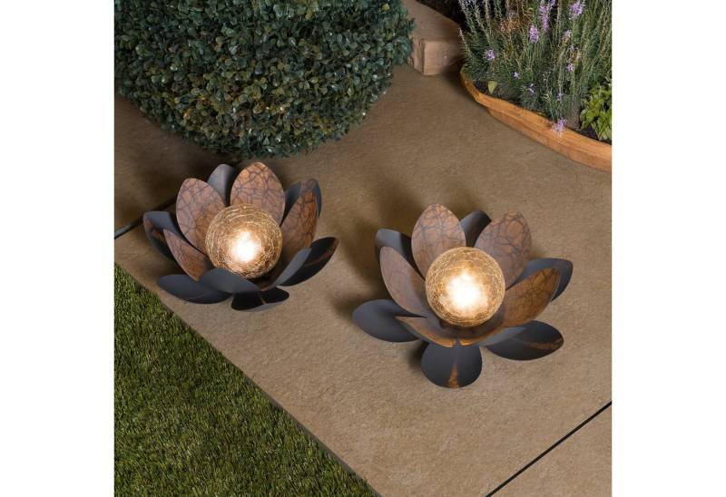 esotec LED Gartenleuchte Solar Dekoleuchte "Lotusblüte" 2er Set esotec LED Gartenleuchte Solar Dekoleuchte "Lotusblüte" 2er Set von esotec