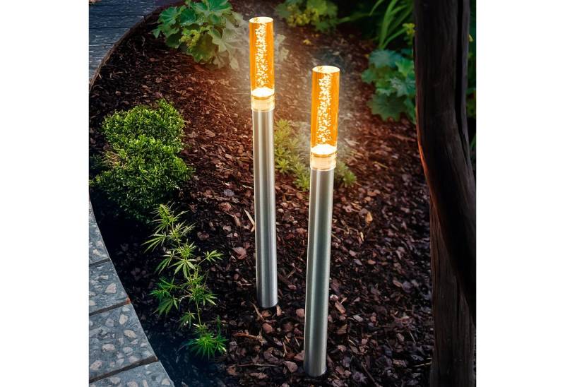 esotec LED Gartenleuchte Solar LED Steckleuchtenset Twins 2er Set bernsteinfarben esotec LED Gartenleuchte Solar LED Steckleuchtenset Twins 2er Set bernsteinfarben von esotec