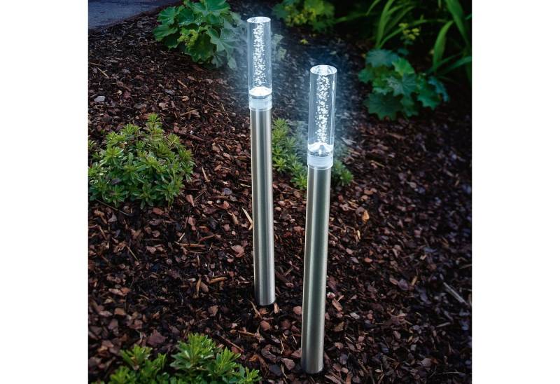 esotec LED Solarleuchte 2er Steckleuchtenset TWINS mit Luftblasen H50cm 6500K kaltweiß 102064 esotec LED Solarleuchte 2er Steckleuchtenset TWINS mit Luftblasen H50cm 6500K kaltweiß 102064 von esotec