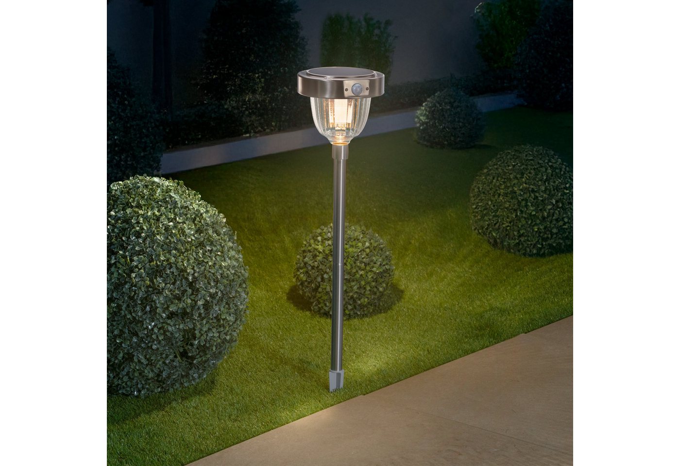 esotec LED Solarleuchte Stableuchte Asinara 70 H=70cm DUO COLOR 6500K 2800 K outdoor esotec LED Solarleuchte Stableuchte Asinara 70 H=70cm DUO COLOR 6500K 2800 K outdoor von esotec