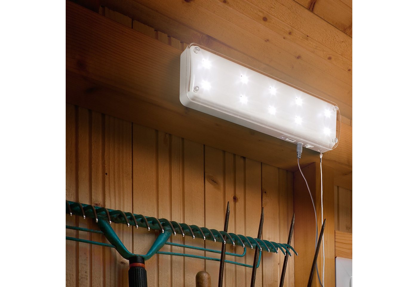 esotec LED Wandleuchte PIR Lichtsystem Solarleuchte 27x8x5,5cm Akku 15 LEDs 6500K 102091 esotec LED Wandleuchte PIR Lichtsystem Solarleuchte 27x8x5,5cm Akku 15 LEDs 6500K 102091 von esotec