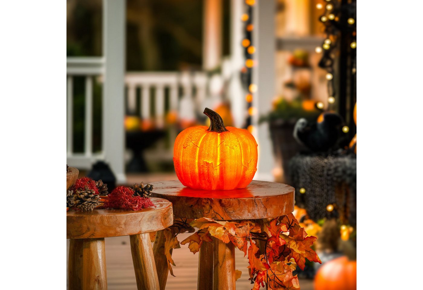 esotec LED Gartenleuchte LED Gartendeko Kürbis ⌀16cm, DUO COLOR 2700K oder 5500K, außen 102682 esotec LED Gartenleuchte LED Gartendeko Kürbis ⌀16cm, DUO COLOR 2700K oder 5500K, außen 102682 von esotec