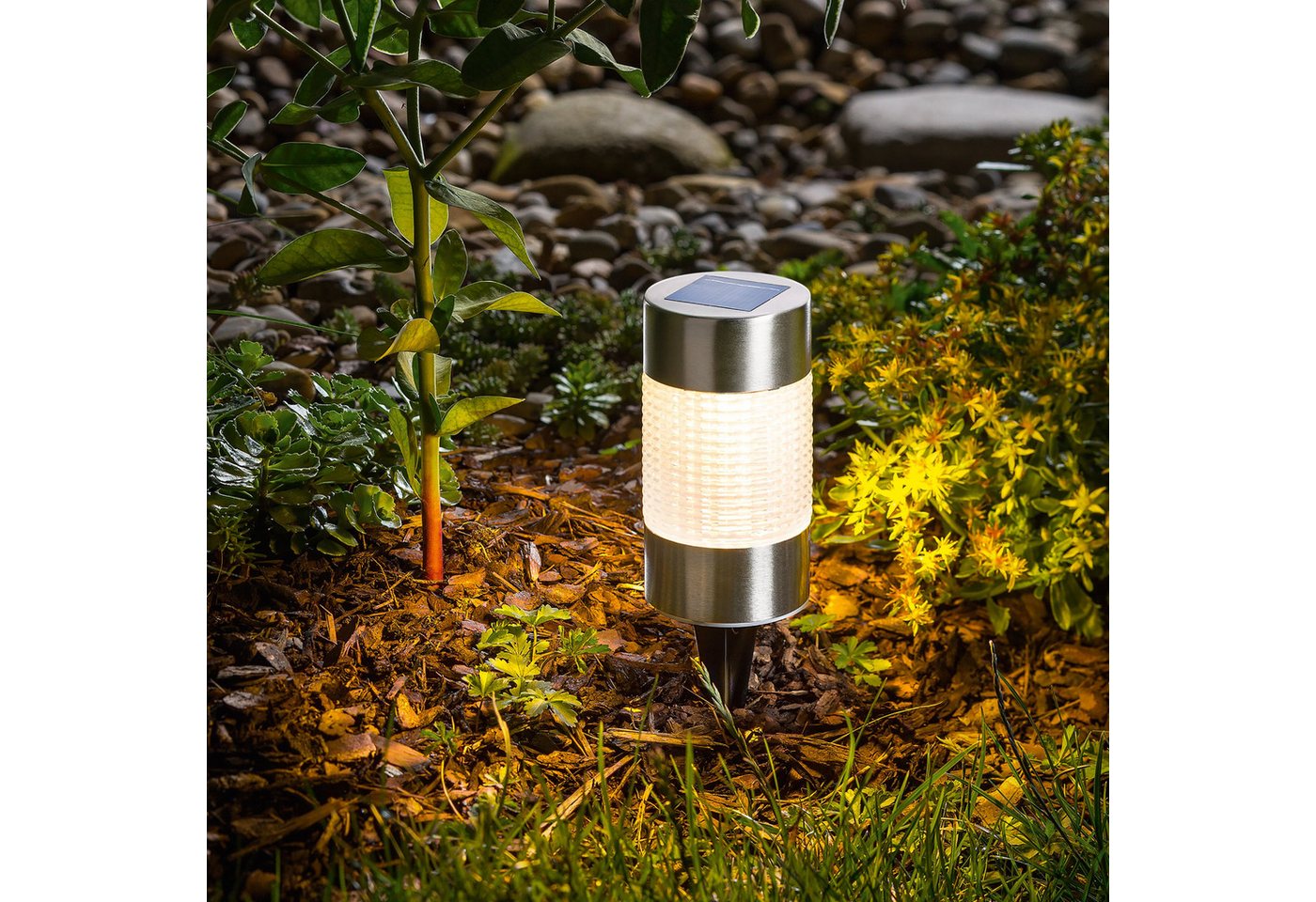 esotec LED Gartenleuchte Solar Wegmarkierungsleuchte PUC LIGHT, H=12cm, warmweiß 3000K 102608 esotec LED Gartenleuchte Solar Wegmarkierungsleuchte PUC LIGHT, H=12cm, warmweiß 3000K 102608 von esotec