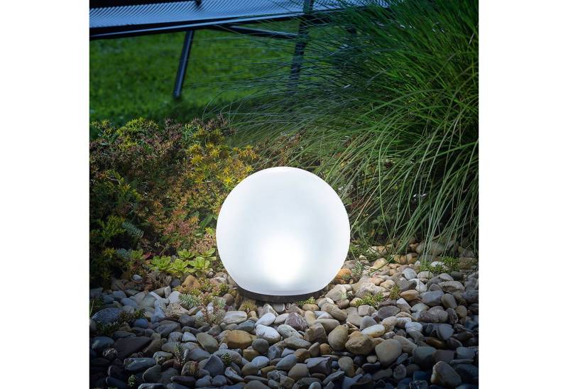 esotec LED Kugelleuchte Solarkugel ⌀=20cm multicolor 7 Farben 6500K, Akku, winterfest 102609 von esotec