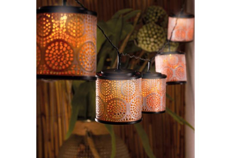 esotec LED-Lichterkette Marokko 8 Laternen Solar 2m +2m Kabel 2500K altweiß/kupfer 102804 esotec LED-Lichterkette Marokko 8 Laternen Solar 2m +2m Kabel 2500K altweiß/kupfer 102804 von esotec