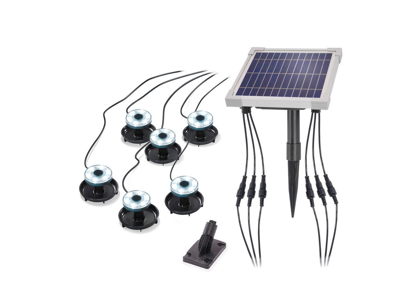 esotec LED Teichleuchte Solarstrahler Multispot Basic mit 6 Spots kaltweiß esotec LED Teichleuchte Solarstrahler Multispot Basic mit 6 Spots kaltweiß von esotec