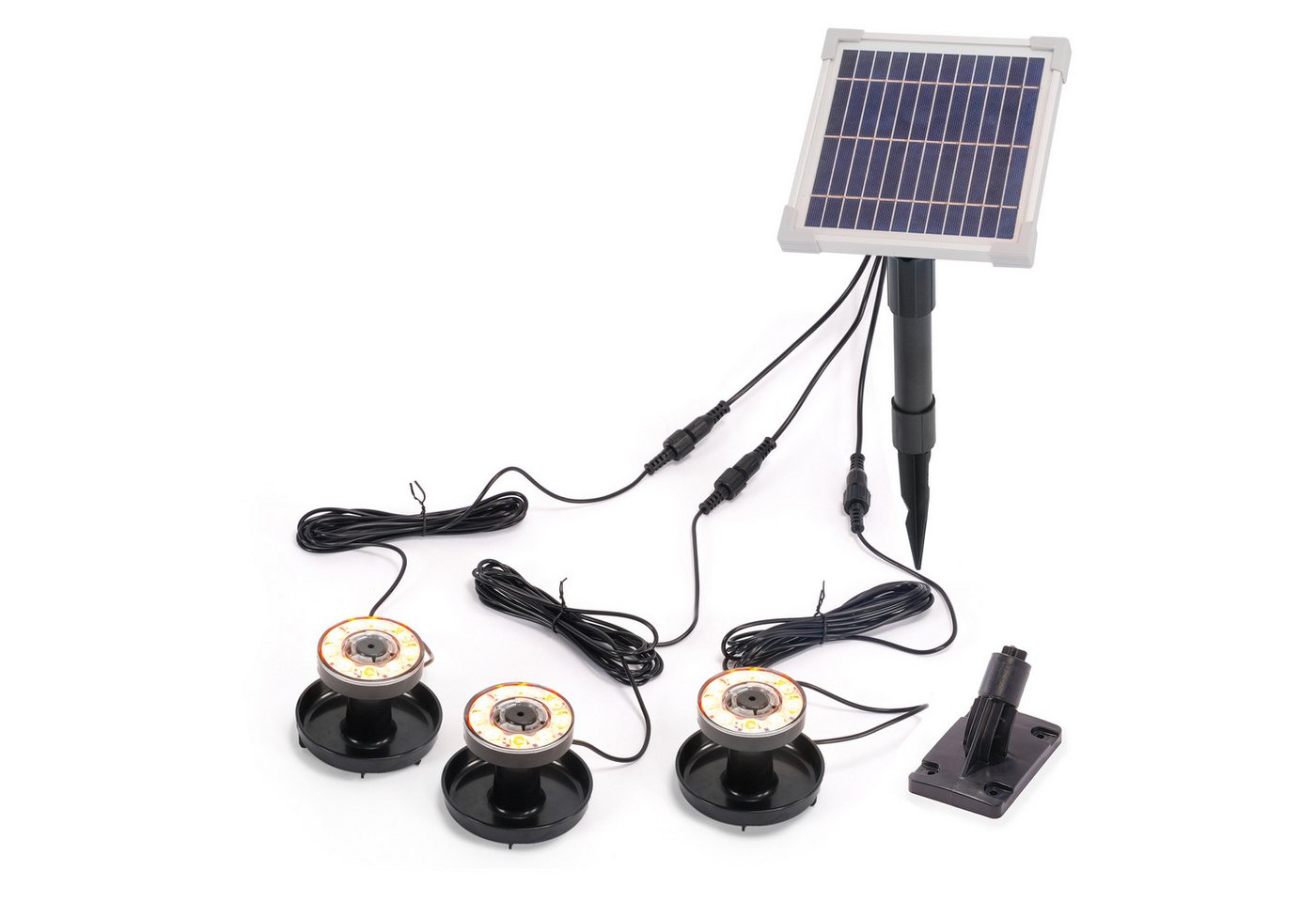 esotec LED Teichleuchte Solarstrahler Multispot Power mit 3 Spots warmweiß esotec LED Teichleuchte Solarstrahler Multispot Power mit 3 Spots warmweiß von esotec