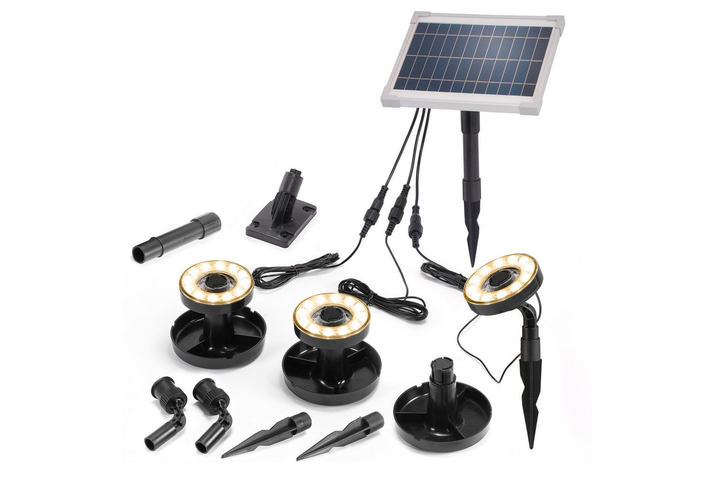 esotec LED Teichleuchte Solarstrahler Multispot Professional mit 3 Spots warmweiß esotec LED Teichleuchte Solarstrahler Multispot Professional mit 3 Spots warmweiß von esotec