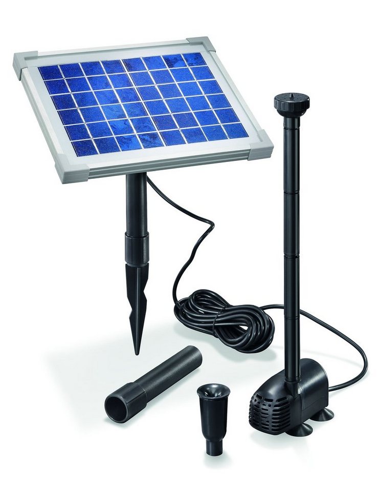 esotec Solarpumpe Solar Teichpumpe 5 Watt Solarmodul 470 l/h Förderleistung 0,9 m Förderhöhe Komplettset Gartenteich, 101012 von esotec