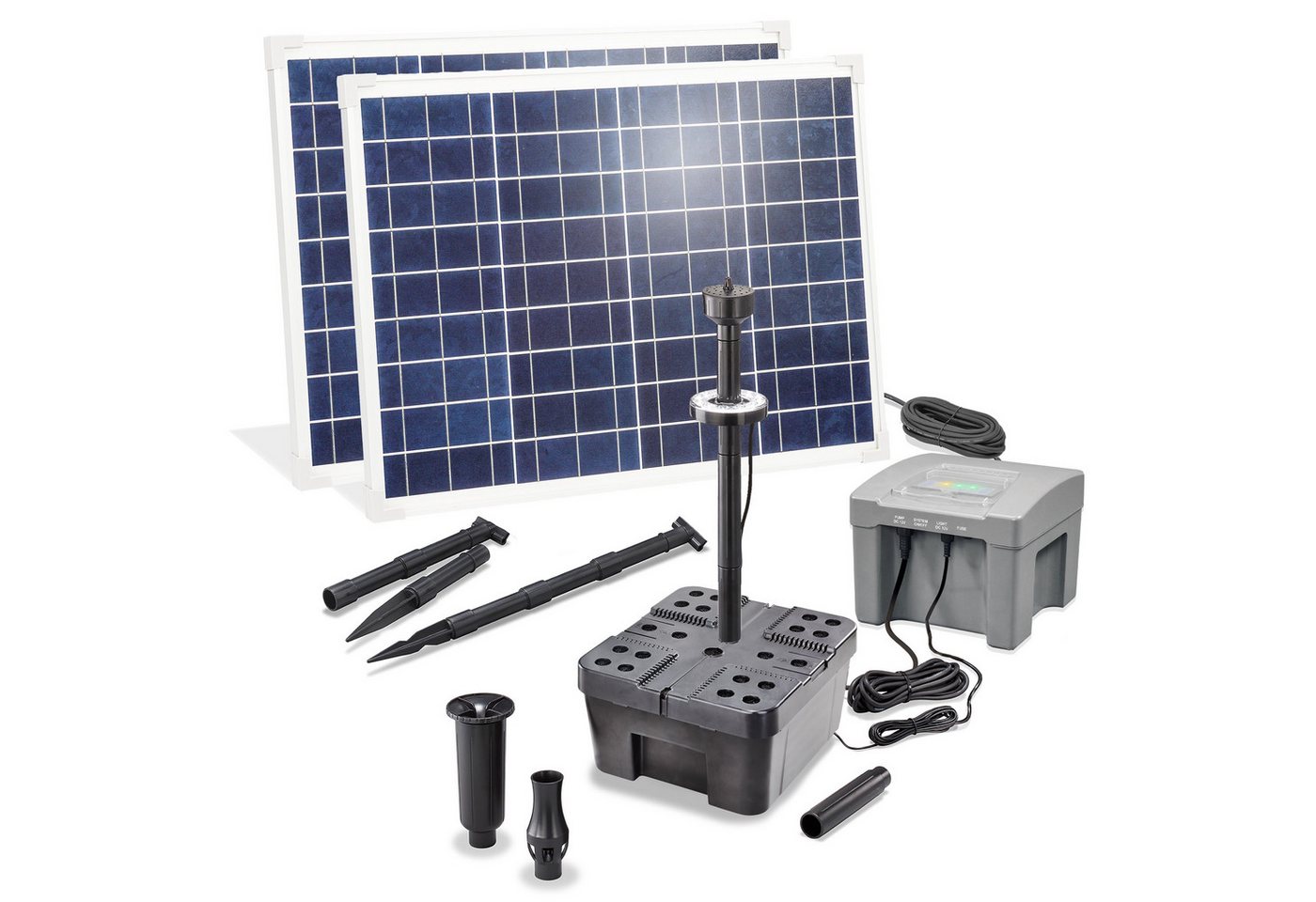 esotec Teichfilter Solar Teichfilterset "Profi 100/4000 LED" 24Ah LiFe-Akku esotec Teichfilter Solar Teichfilterset "Profi 100/4000 LED" 24Ah LiFe-Akku von esotec