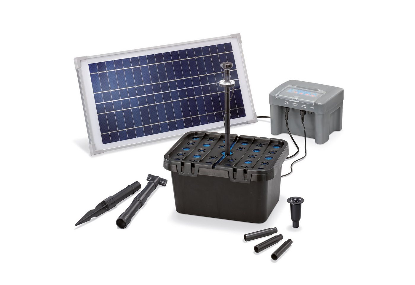 esotec Teichfilter Solar Teichfilterset "Profi 15/500 LED proBatt" esotec Teichfilter Solar Teichfilterset "Profi 15/500 LED proBatt" von esotec