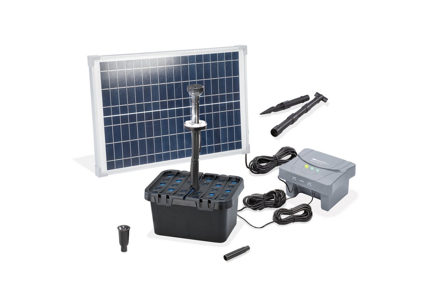 esotec Teichfilter Solar Teichfilterset "Profi 25/700 LED" 6Ah LiFe Akku esotec Teichfilter Solar Teichfilterset "Profi 25/700 LED" 6Ah LiFe Akku von esotec