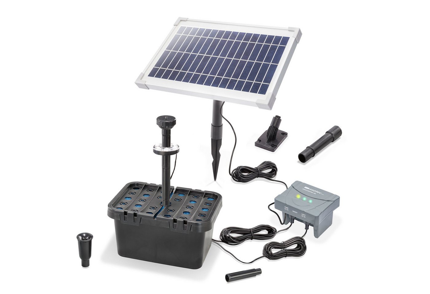 esotec Teichfilter Solar Teichfilterset "Profi 8/400 LED" 4Ah LiFe Akku esotec Teichfilter Solar Teichfilterset "Profi 8/400 LED" 4Ah LiFe Akku von esotec