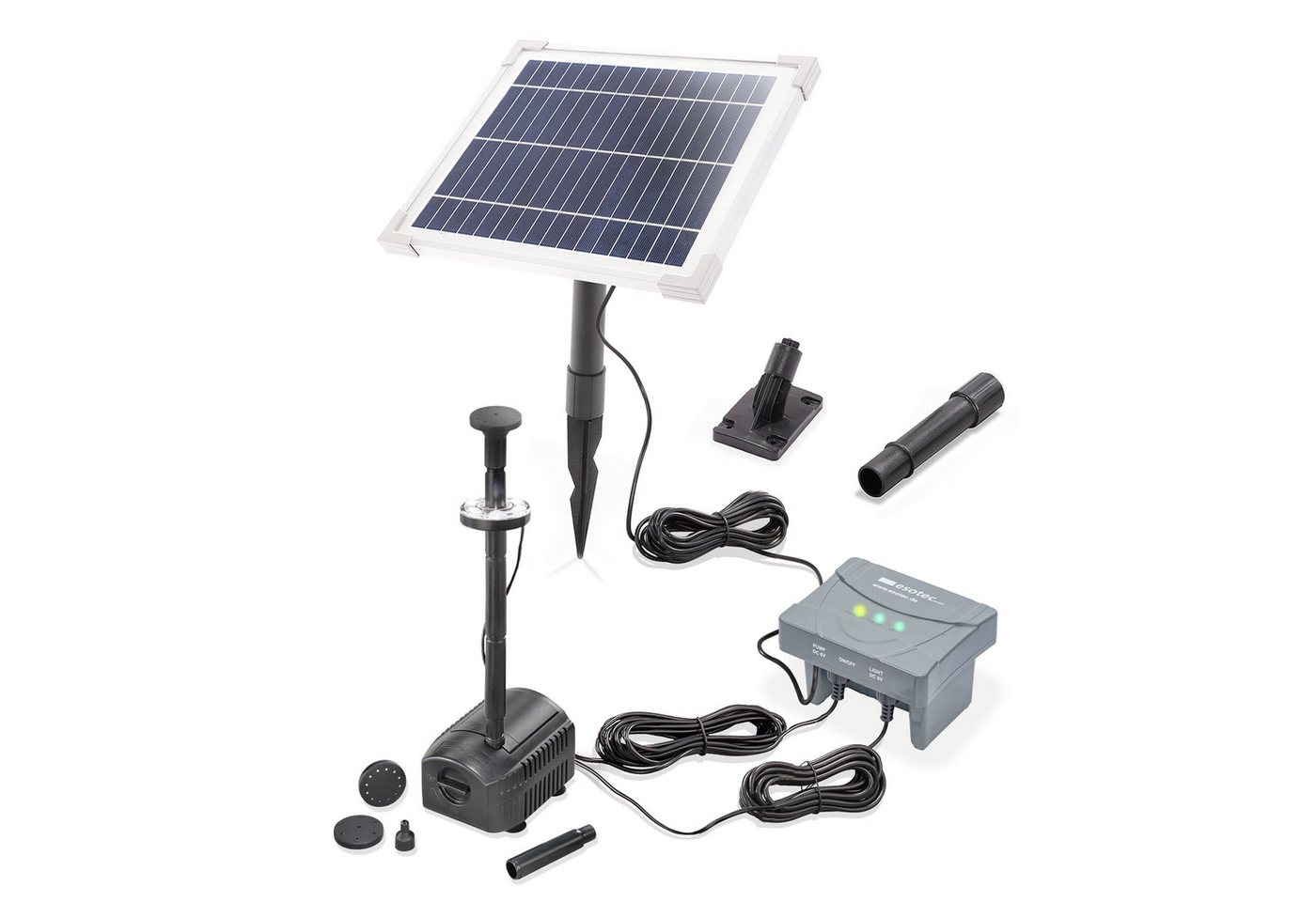esotec Teichpumpe Solar Teichpumpenset 6/230 LED mit 6,4V/4Ah LiFe-Akkuspeicher esotec Teichpumpe Solar Teichpumpenset 6/230 LED mit 6,4V/4Ah LiFe-Akkuspeicher von esotec