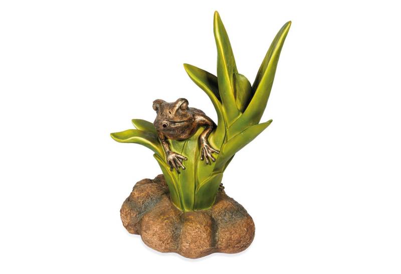 esotec Wasserspeier Wasserspeier Frosch sitzend auf Blätter esotec Wasserspeier Wasserspeier Frosch sitzend auf Blätter von esotec