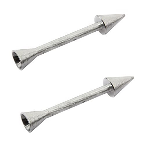 2PCS Backen Gebäck Kegel Halter Aluminiumlegierung Kuchen Dekorieren Rod Backen Kegel Zuckerguss Creme Rose Blume Sticks Kuchen Dekoration Werkzeuge Zubehör von esowemsn