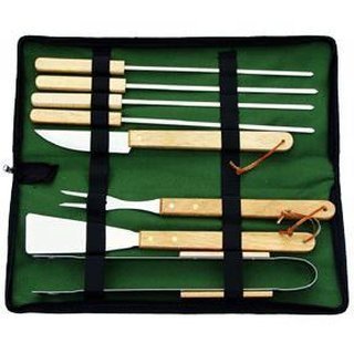 ess hochwertiges 8-teiliges Edelstahl-Grillbesteck mit Tasche ess hochwertiges 8-teiliges Edelstahl-Grillbesteck mit Tasche von ess