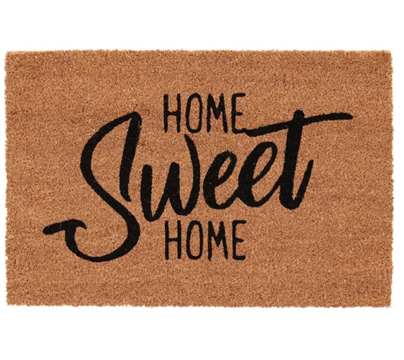 esschert design Fußmatte Kokosmatte Tür Fuß Matte HOME SWEET HOME Kokos Abstreifer Vorleger von esschert design
