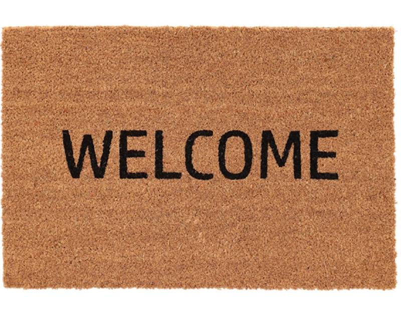 esschert design Fußmatte Kokosmatte Tür Fuß Matte WELCOME Kokos Abstreifer Vorleger Schmutz von esschert design