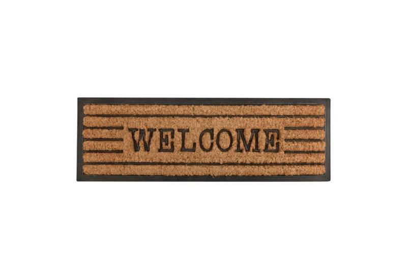 esschert design Fußmatte Stufenfußmatte Gummi/Kokos Welcome Haus Eingang Tür rutschhemmend von esschert design