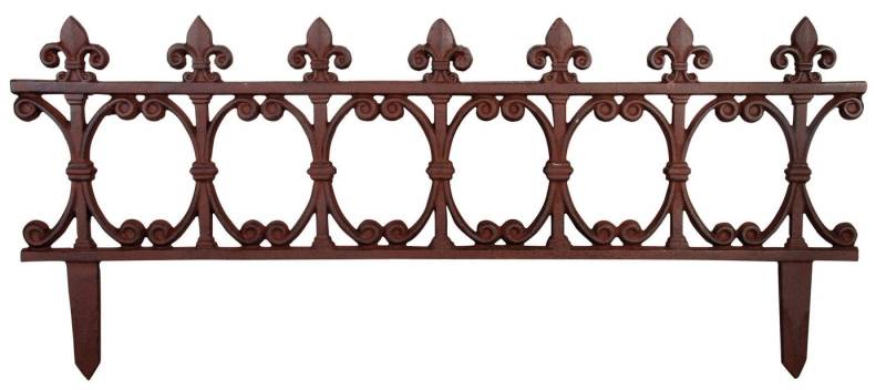 esschert design Beetbegrenzung, Set, Beetzaun Klassik, Beet Abgrenzung mit Erdspieß von esschert design