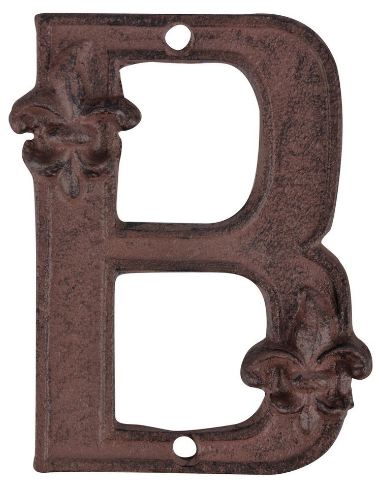 esschert design Briefkasten Gusseiserne Hausnummerzusatz "B" Robust, Rustikal und Zeitlos In Braun esschert design Briefkasten Gusseiserne Hausnummerzusatz "B" Robust, Rustikal und Zeitlos In Braun von esschert design