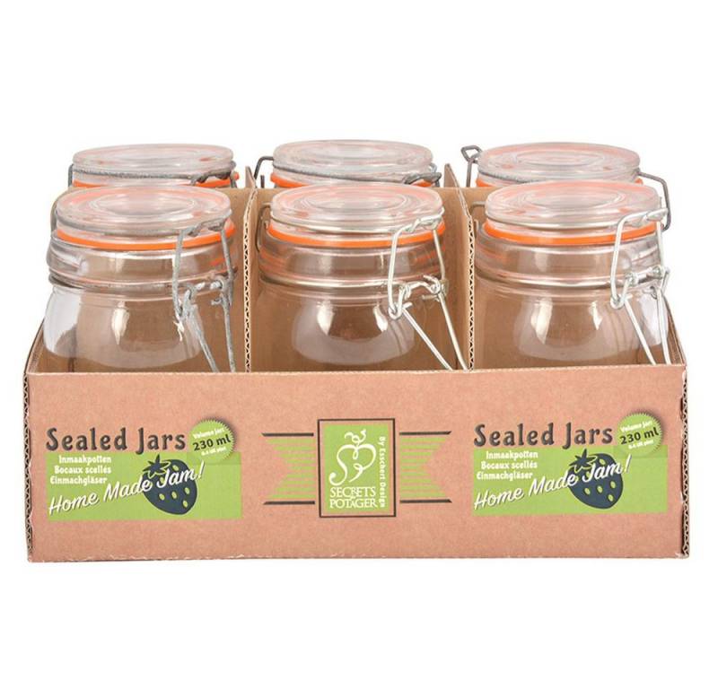 esschert design Einmachglas, Glas, wiederverwendbar, Bügelverschluss esschert design Einmachglas, Glas, wiederverwendbar, Bügelverschluss von esschert design