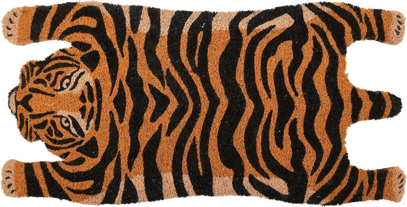 esschert design Fußmatte Esschert Design Türmatte Tiger aus Kokosfaser in Orange / schwarz, Tiger esschert design Fußmatte Esschert Design Türmatte Tiger aus Kokosfaser in Orange / schwarz, Tiger von esschert design