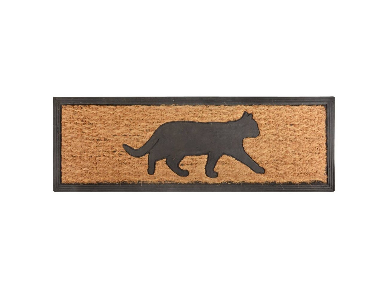 esschert design Fußmatte Naturfarben, Durchmesser 1 cm, Rechteckig, Höhe: 0.9 mm, Farbe: Naturfarben, Motiv: Katze esschert design Fußmatte Naturfarben, Durchmesser 1 cm, Rechteckig, Höhe: 0.9 mm, Farbe: Naturfarben, Motiv: Katze von esschert design