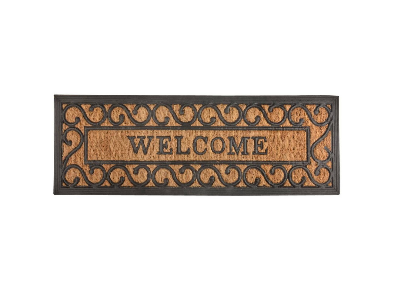 esschert design Fußmatte Naturfarben, Durchmesser 1 cm, Rechteckig, Höhe: 0.9 mm, Farbe: Naturfarben, Motiv: Welcome esschert design Fußmatte Naturfarben, Durchmesser 1 cm, Rechteckig, Höhe: 0.9 mm, Farbe: Naturfarben, Motiv: Welcome von esschert design