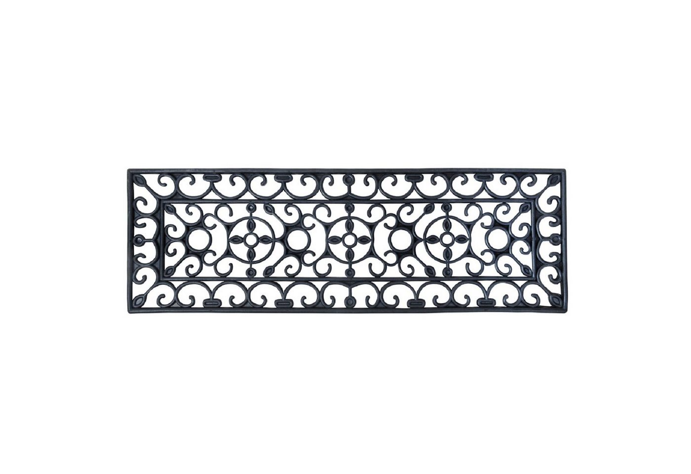 esschert design Fußmatte Stufen Tür Fuß Matte 74x25cm Gummi Abstreifer Vorleger Schmutz von esschert design