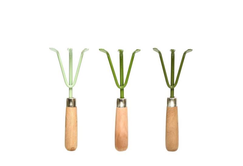 esschert design Gartenhacke, Grüntöne Handharke aus Weichstahl und pinewood von esschert design