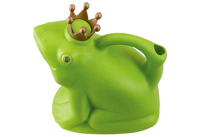 esschert design Gießkanne Gießkanne Frosch "Froschkönig" grün Blumen Garten Krönchen Kunststoff von esschert design