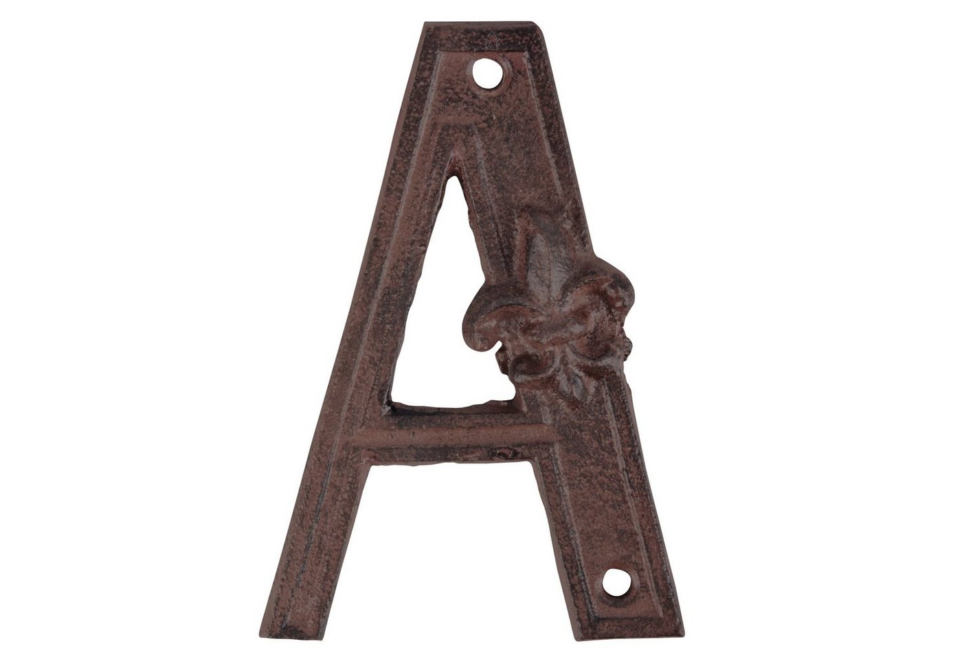 esschert design Hausnummer, Hausnummer 3 Gusseisen Nummer mit Lilienmuster 8 x 12 cm von esschert design