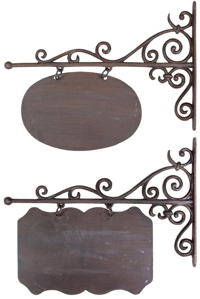 esschert design Metallschild, (Set, 1 St), Wandschild aus Gusseisen, von Hand gegossen von esschert design